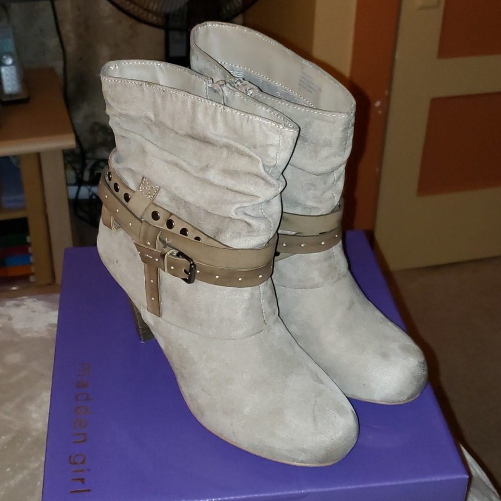 Worn Once!! MADDEN GIRL Suede Booties